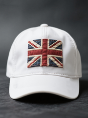 Unisex british flag patchwork Print Hat-2