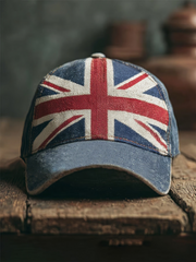 Unisex british flag patchwork Print Hat