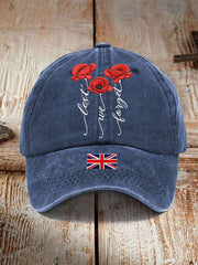 Unisex Remembrance Day Lest We Forge Print Hat-2