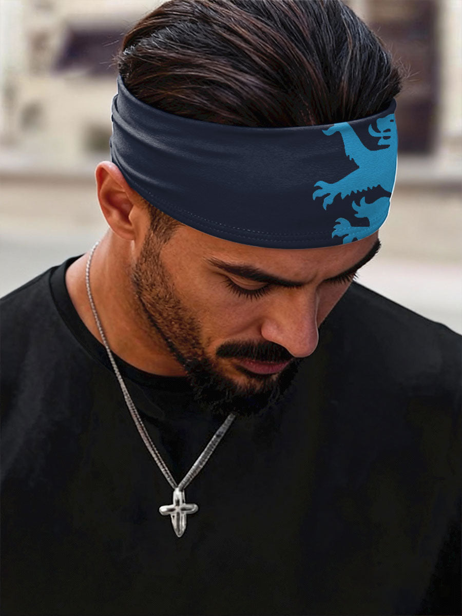 Scotland Football Lover Printed Sports Headband-1