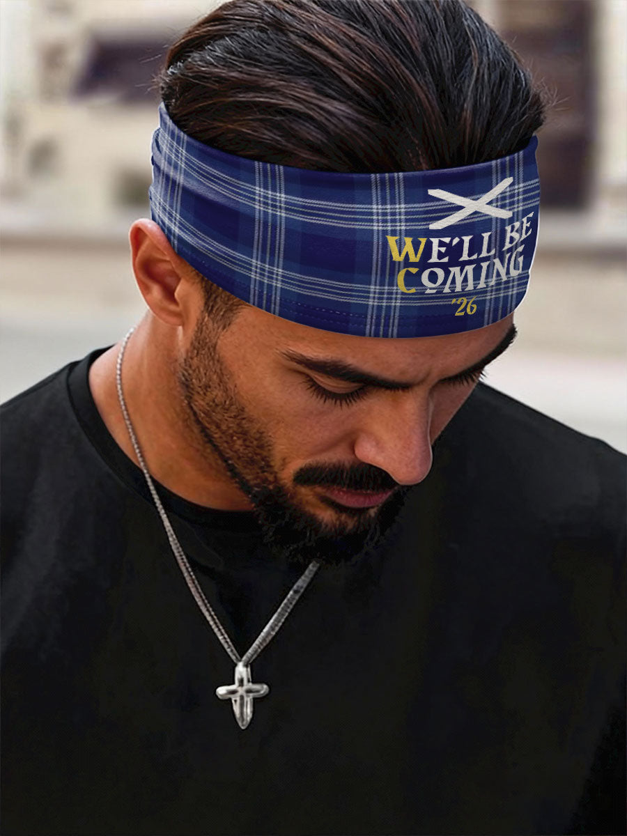 Scotland Football Lover Printed Sports Headband-1