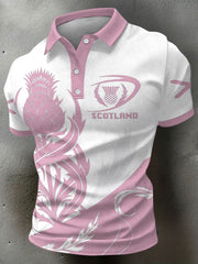 Men's Scotland Rugby Lover Printed Casual Tops