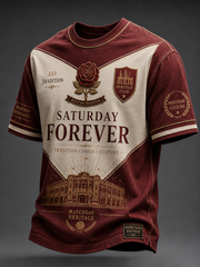 Men's North Lodon Forever Football Lover Printed short sleeves t-shirt