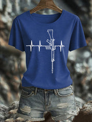 Women's British Veteran Iron On Short Sleeve T-Shirt-2