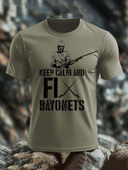 Men's British Veteran imitation cotton short-sleeved T-shirt-3