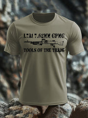 Men's British Veteran imitation cotton short-sleeved T-shirt-3