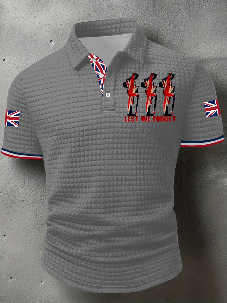 Men's Remembrance Day Lest We Forget Short Sleeve Shirt-1