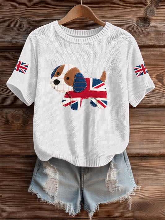 Women's UK Flag Cozy Knit Sweater