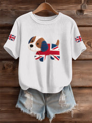 Women's UK Flag Cozy Knit Sweater