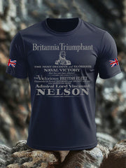 Men's British Veteran imitation cotton short-sleeved T-shirt-1