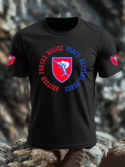 Men's British Veteran imitation cotton short-sleeved T-shirt