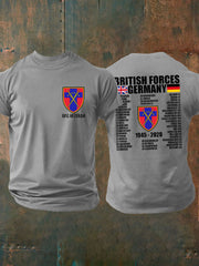 Men's British Veteran imitation cotton short-sleeved T-shirt-6