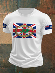 Men's Falklands War UK Flag Printed T-shirt-2