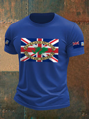 Men's Falklands War UK Flag Printed T-shirt-5