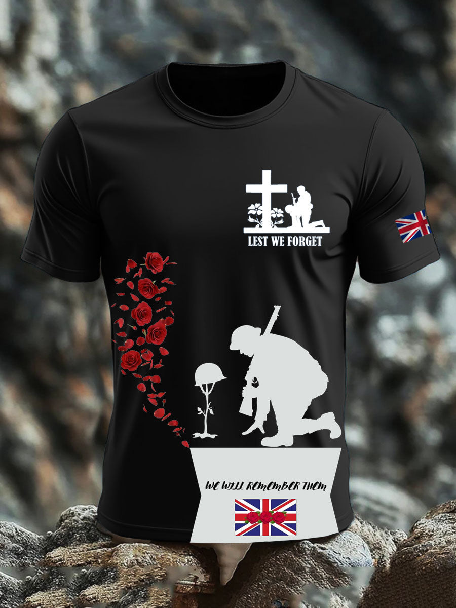 Men's British Veteran short sleeves t-shirt-1