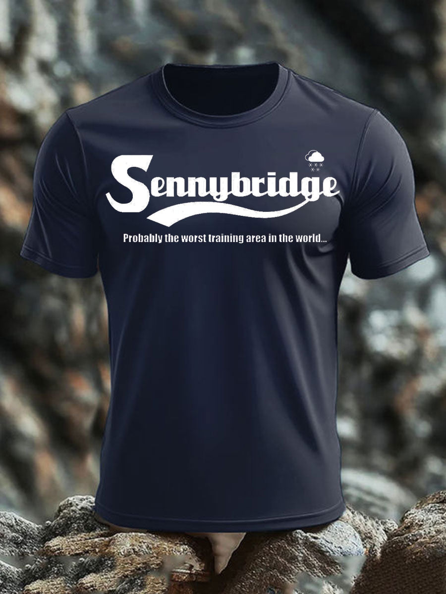 Men's British Veteran imitation cotton short-sleeved T-shirt-1