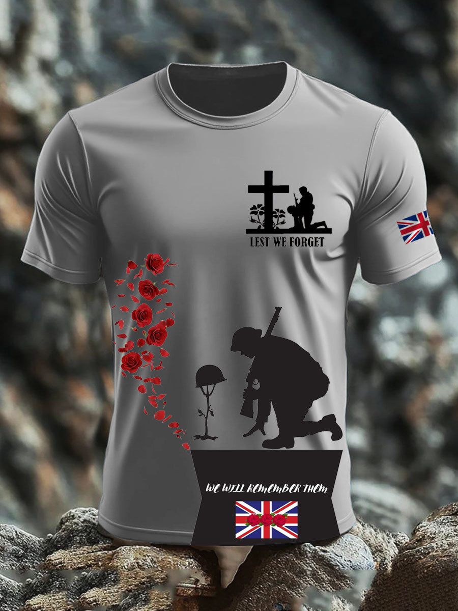 Men's British Veteran short sleeves t-shirt-2
