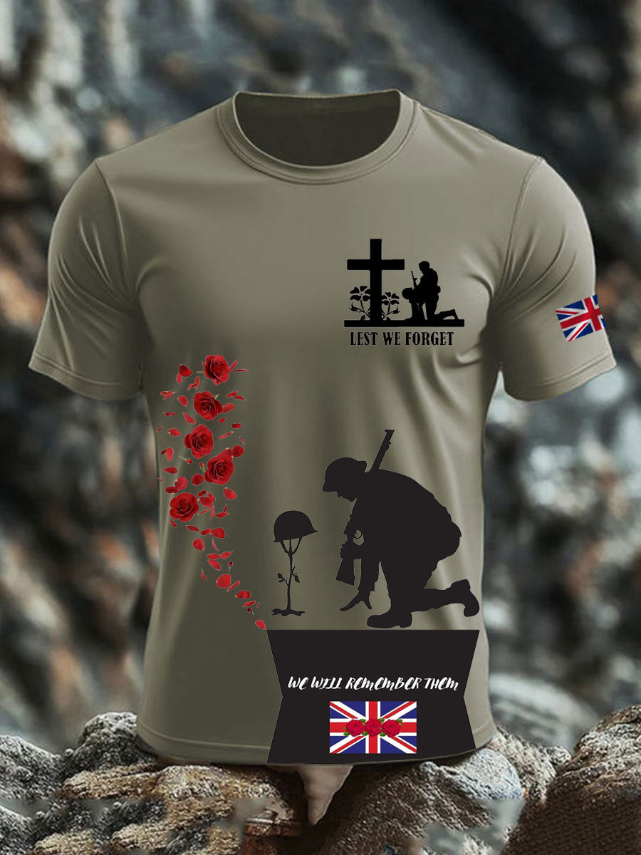 Men's British Veteran short sleeves t-shirt-3