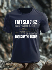 Men's British Veteran imitation cotton short-sleeved T-shirt-1