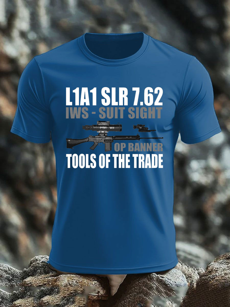 Men's British Veteran imitation cotton short-sleeved T-shirt-5