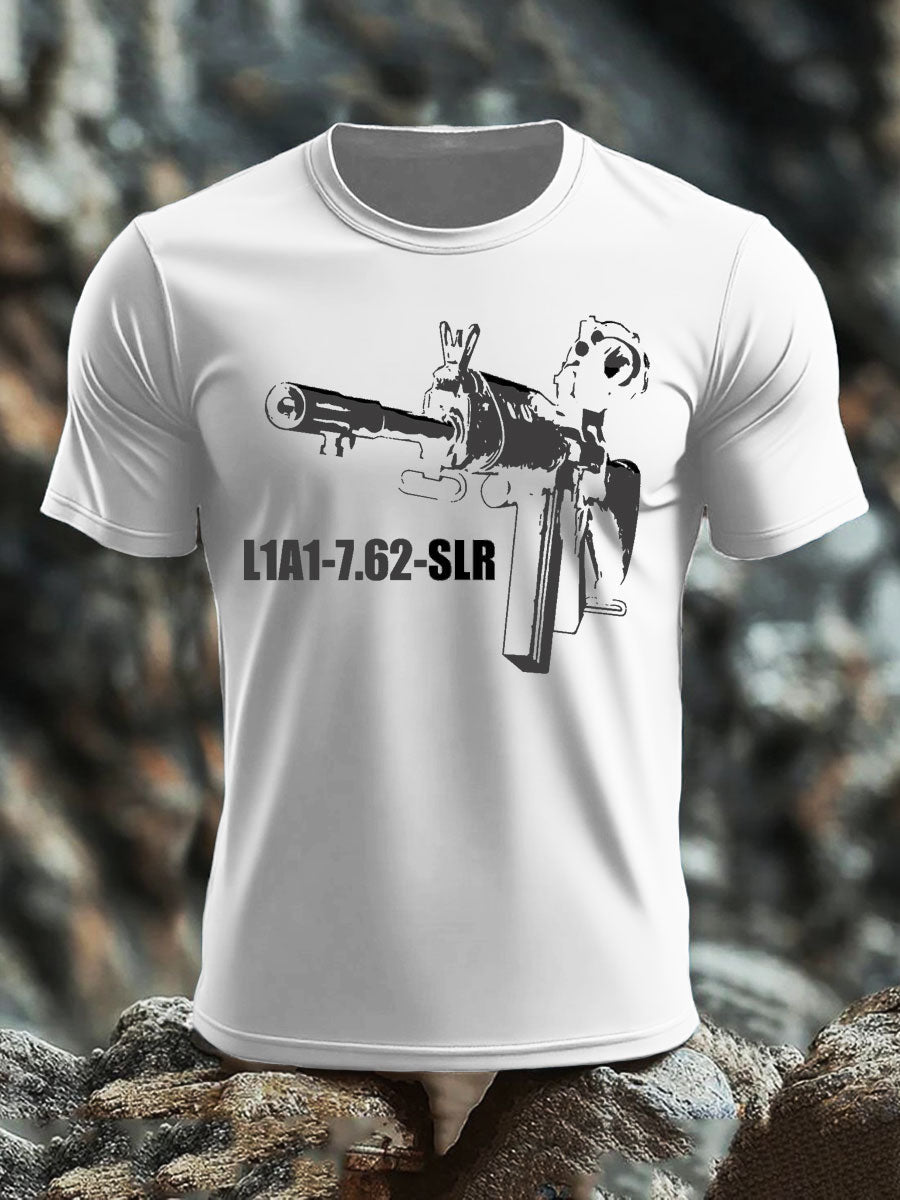 Men's British Veteran imitation cotton short-sleeved T-shirt