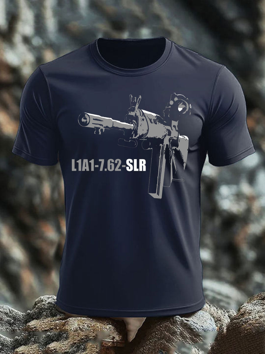 Men's British Veteran imitation cotton short-sleeved T-shirt-2