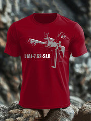 Men's British Veteran imitation cotton short-sleeved T-shirt-5