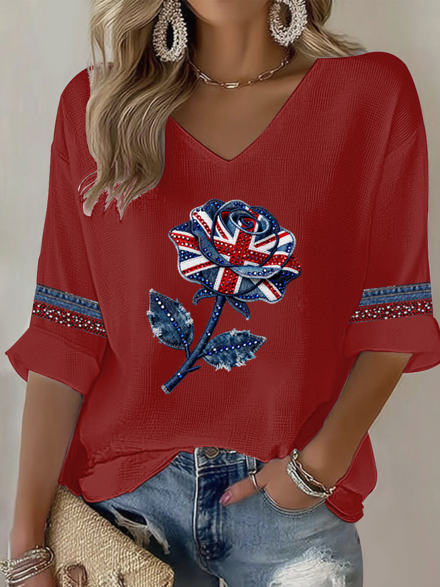 British style imitation denim rhinestone hot-drill-2