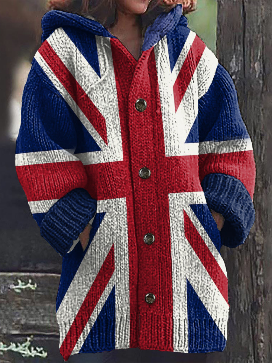 Women's Union Jack Cardigan Hoodie