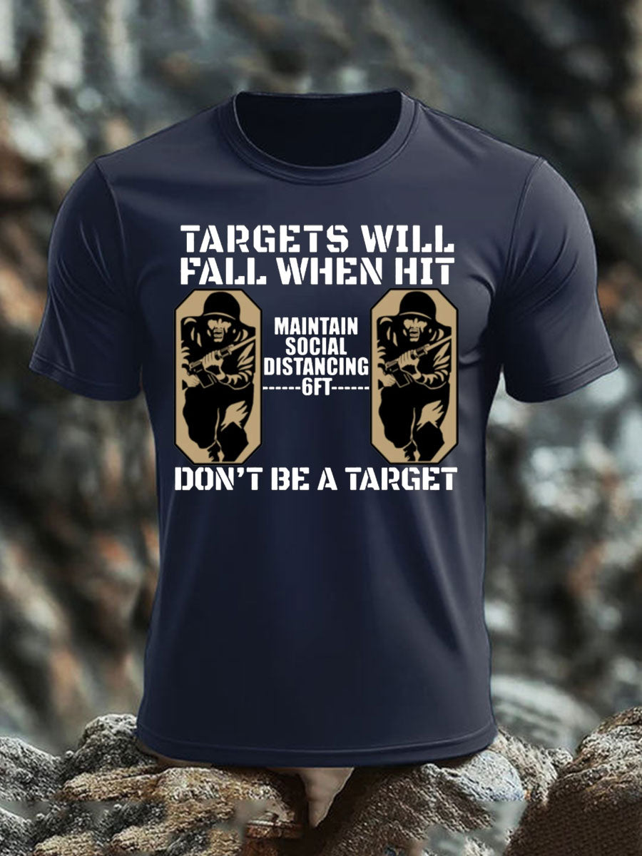 Men's British Veteran imitation cotton short-sleeved T-shirt-1