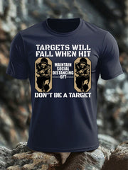 Men's British Veteran imitation cotton short-sleeved T-shirt-1