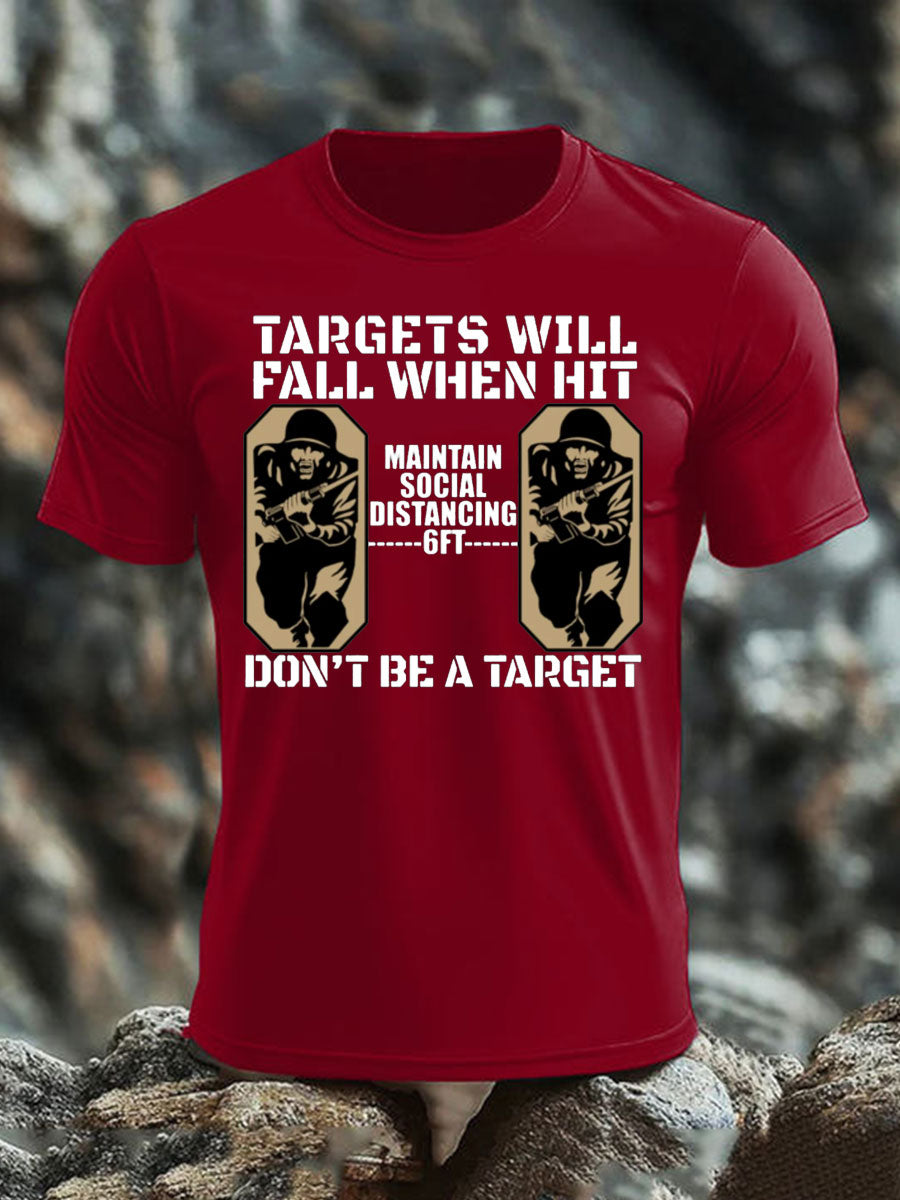 Men's British Veteran imitation cotton short-sleeved T-shirt-2