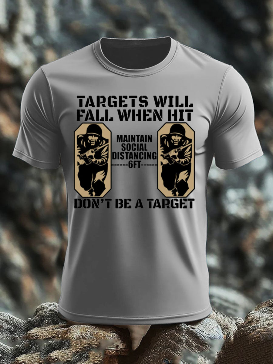 Men's British Veteran imitation cotton short-sleeved T-shirt-4