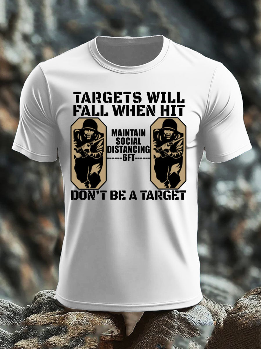 Men's British Veteran imitation cotton short-sleeved T-shirt-5