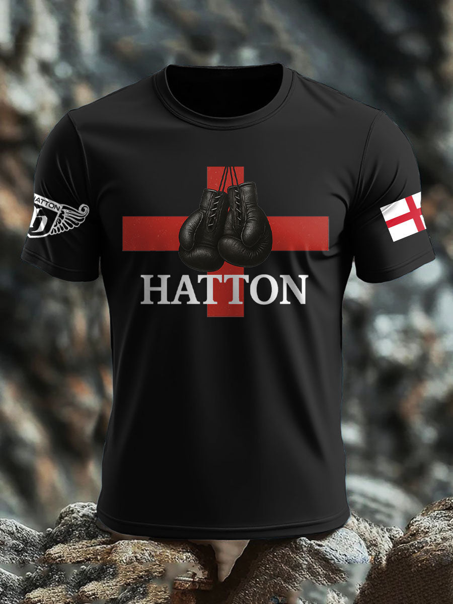 Men's Boxing Lover Rip Hitman Legend Printed T-Shirt-1