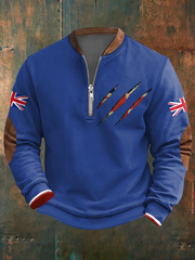 Men's UK Flag Art Printed Sweatshirt-5