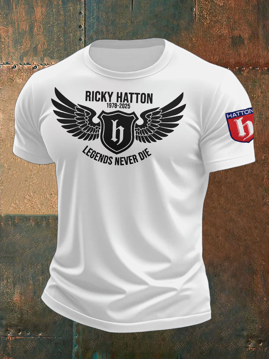 Men's Boxing Lover Rip Hitman Legend Printed T-Shirt-1