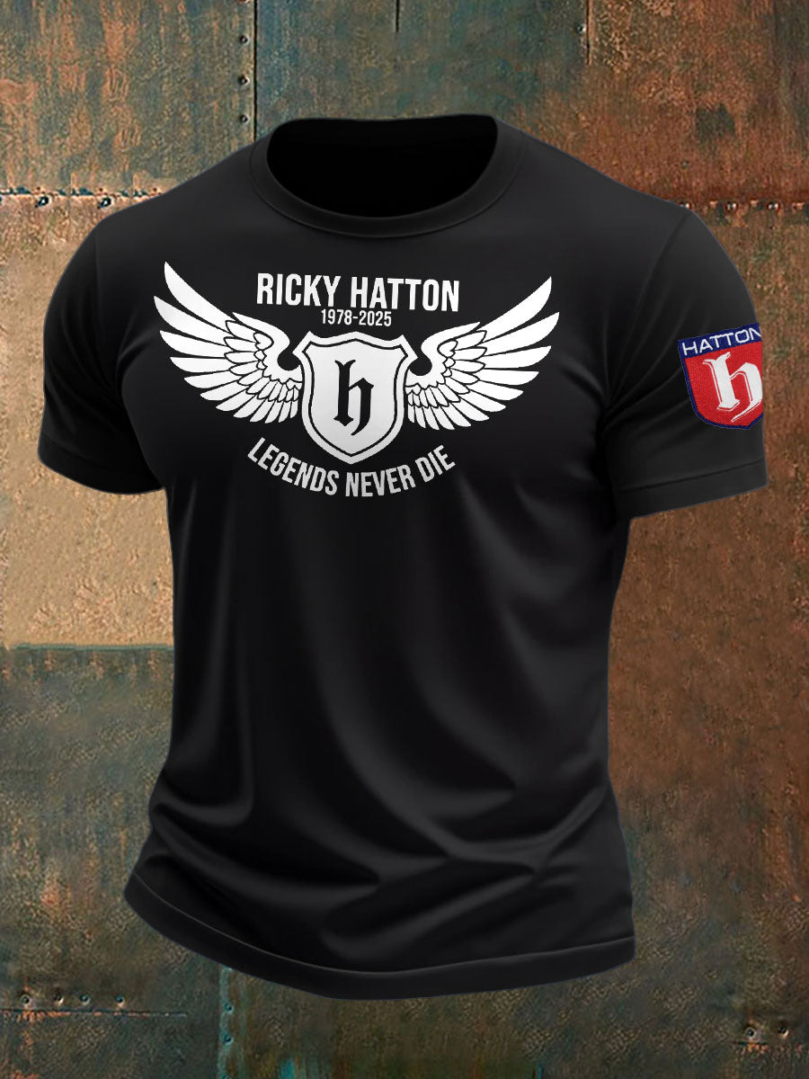 Men's Boxing Lover Rip Hitman Legend Printed T-Shirt-2