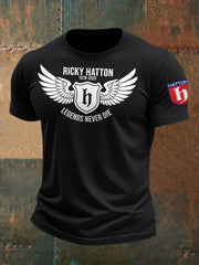 Men's Boxing Lover Rip Hitman Legend Printed T-Shirt-2