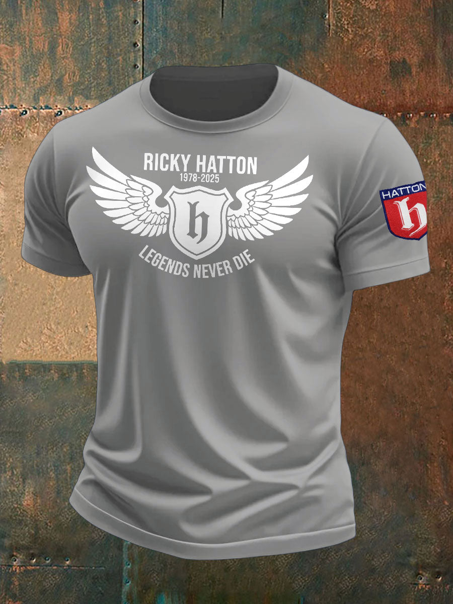 Men's Boxing Lover Rip Hitman Legend Printed T-Shirt-3