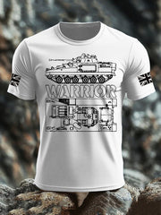 Men's British Veteran imitation cotton short-sleeved T-shirt-5