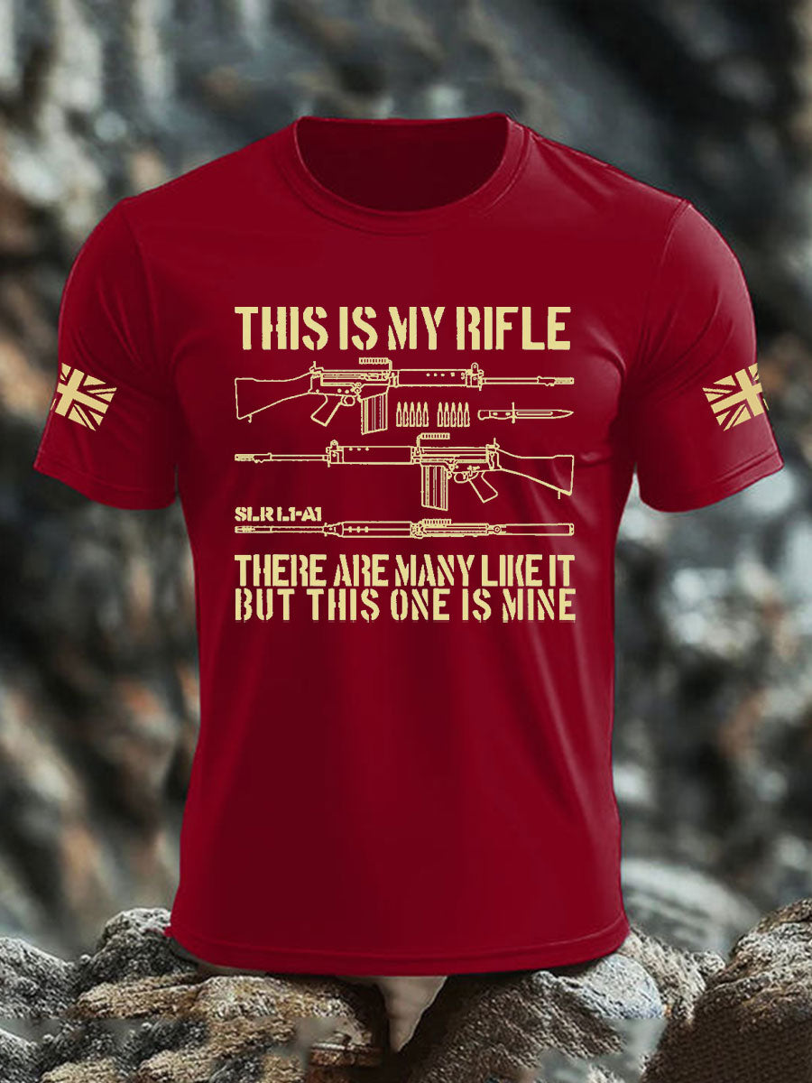 Men's British Veteran imitation cotton short-sleeved T-shirt-2