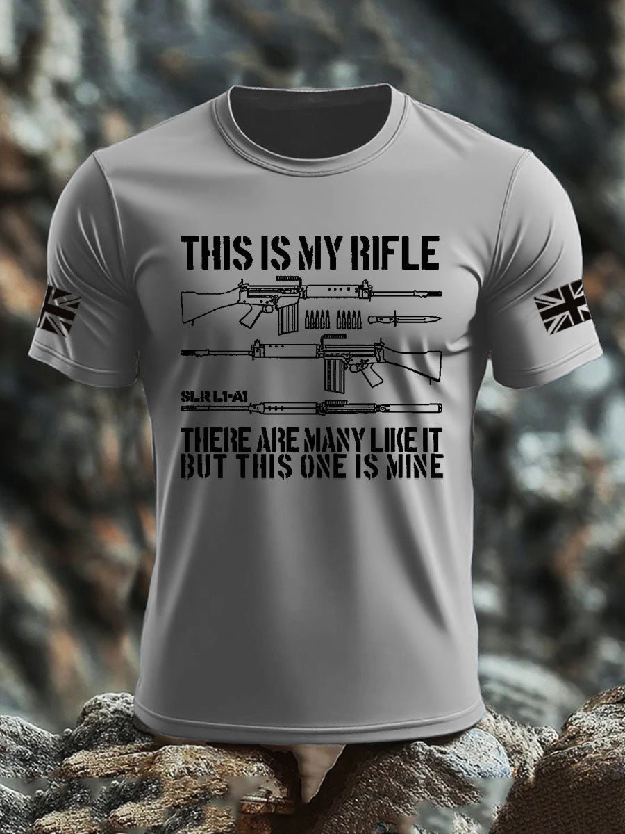 Men's British Veteran imitation cotton short-sleeved T-shirt-4