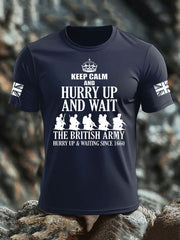 Men's British Veteran imitation cotton short-sleeved T-shirt-1
