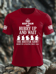 Men's British Veteran imitation cotton short-sleeved T-shirt-2