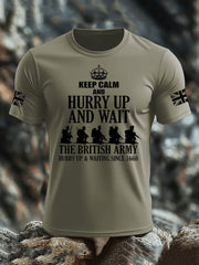Men's British Veteran imitation cotton short-sleeved T-shirt-3