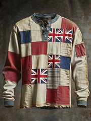 Men's British Flag Printed Casual T-shirt