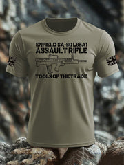 Men's British Veteran imitation cotton short-sleeved T-shirt-3