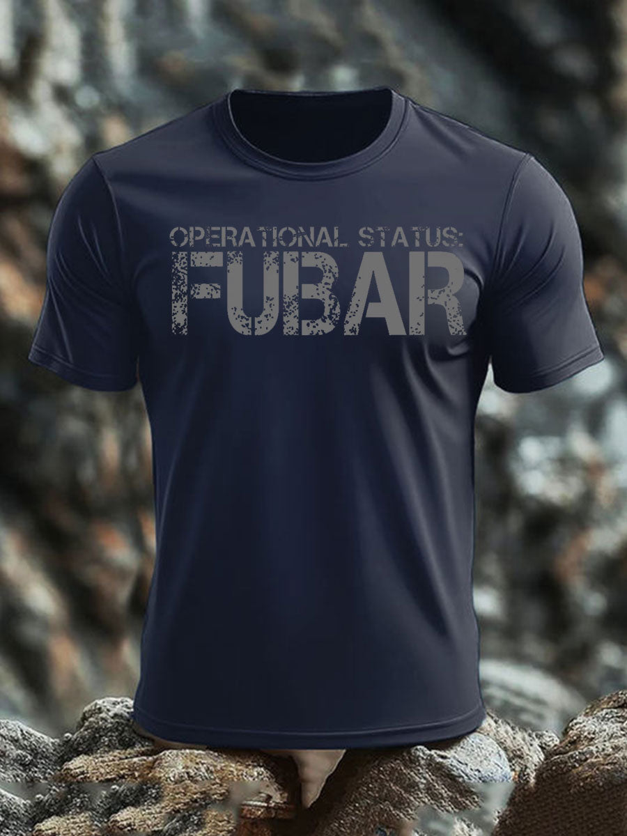 Men's Veteran imitation cotton short-sleeved T-shirt-1