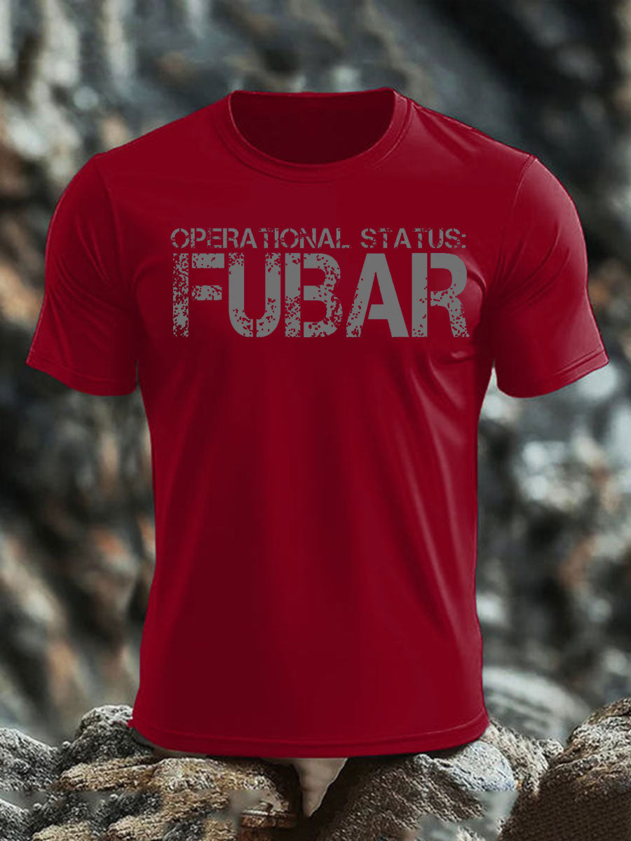 Men's Veteran imitation cotton short-sleeved T-shirt-2